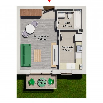 Apartament 1 Camera Tip 7