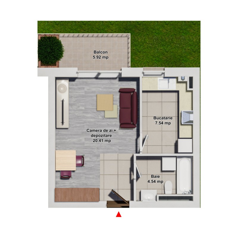 Apartament 1 Camera Apartament 1 Camera